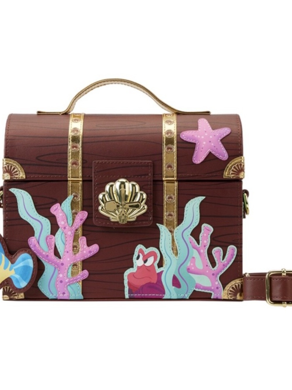 Little Mermaid Chest Crossbody Purse